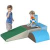 Caviresta Multi-Color 5-Piece Soft Foam Playset for Ages 18+ Months: 16x16x8in 8x8x16in 8x16in 16x24x8in Blocks Ramp PU-Covered Toddler Crawl Climb Activity Set view 1