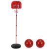 170CM Adjustable Height Basketball Stand for Kids, Children's Indoor Outdoor Basketball Hoop Set with Iron Frame, Easy Assembly Training Equipment for Home Driveway view 2