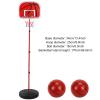 170CM Adjustable Height Basketball Stand for Kids, Children's Indoor Outdoor Basketball Hoop Set with Iron Frame, Easy Assembly Training Equipment for Home Driveway view 3
