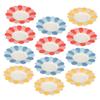 jojofuny 150pcs Flower-shaped Disposable Dessert Plates Party Tableware Party Supplies Red Yellow Blue Paper Plates for Birthday Celebrations view 1