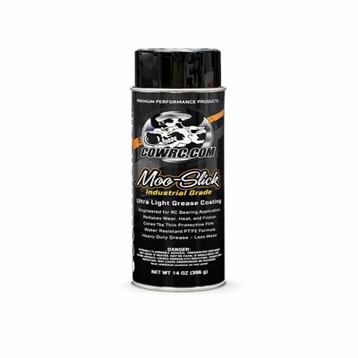 CowRC Moo-Slick Industrial Grade Ultra Light Grease Coating for RC Bearings, Gears and Linkages, Water Resistant PTFE Formula, 14 oz Cow RC