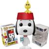 Funko EE Exclusive Flocked Snoopy with Red Bowl Hat & Woodstock + ToyBop Protector: Peanuts Pop! TV Vinyl Figure (Bundled with Pro-Deluxe Pop Protector Collector Case Box Gift Set) view 1