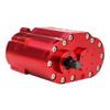 2 Speed 48P Transfer Case Transmission Gearbox with Steel Gears Ratio 1 8 1 0 7 1 Compatible with 1 10 RC Crawler(Red) view 1