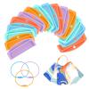 15pcs Card Holder Organizer for Yoto, Reusable Plastic Card Sleeves with 15 Stainless Steel Ring Loops Practical Travel Carrier for Yoto Player Cards Storage Accessories view 1