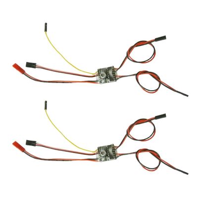 2PCS RC Model 2CH Two-Way Brushed ESC Speed Controller 2 3S 5Ax2 Bidirectional Electronic Regulator with Neutral Brake 6 14V DIY Compatible with(Mixed can be Set)