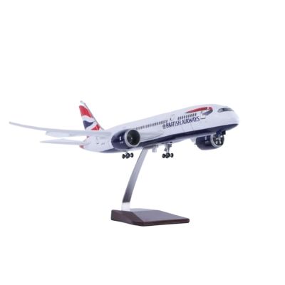 1/130 Scale for 43CM Airplane B787 Dreamliner Airlines Model Light Wheel Diecast Resin Plane Aviation Enthusiasts(No Light)