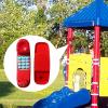 FashionCha Pretend Phone Toy Outdoor Equipment Game Playground Telephone Kids Climbing Frame Accessory Mounting Function Suitable for Children Treehouse Play Swi, Red view 4
