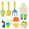 Cunlvyyds Kids Gardening Set, 11PCS Toddler Gardening Set Including Shovel, Rake, Watering Pot, Gloves, Apron, Hat, Flowerpot Tote Bag, Kids Tools for Boys Girls, Tools view 1