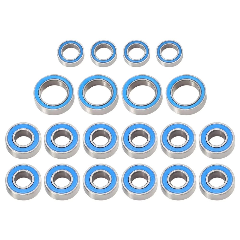 Rc Cars Upgrade Parts For Tamiya For TT-01 TT01E TT01D For TT02B 1/10 20PCS Rubber Sealed Ball Bearing Kit RC Car Upgrades Parts Accessories