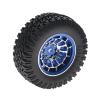 1.55 Inch Metal Wheel Hub with Rubber Tires Set for 1/10 1/12 RC Rock Crawler Axial SCX10 RGT D90 LC70 Upgrade Parts Remote-Controlled car Parts(Copper Color) view 3
