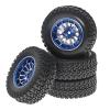 1.55 Inch Metal Wheel Hub with Rubber Tires Set for 1/10 1/12 RC Rock Crawler Axial SCX10 RGT D90 LC70 Upgrade Parts Remote-Controlled car Parts(Copper Color) view 4