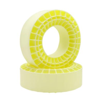 RC Cars Models Parts For SCX10 For Capra For TRX4 1/10 2.2" Waterproof Silicone Rubber Tire Insert Foam 132-134mm (5.25" OD) 2.2" Tires RC Crawler DIY(Yellow,2pcs)