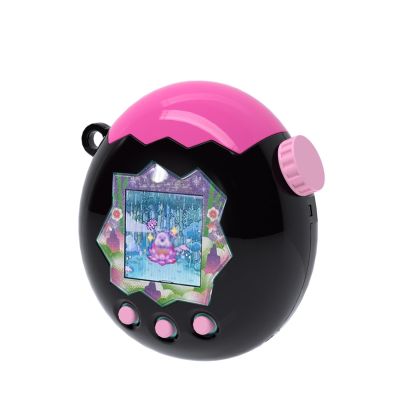 Hard Shell PC Protective Cover for Tamagotchi Paradise Virtual Pet Machine Anti-Scratch Shockproof Drop-Resistant Dust-Proof Waterproof Washable Case Sleeve (Rose red+Solid Black)