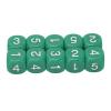 Math Cubes, Round Corner Safety Design Plastic Learning Cubes 20 Piece Green Set for Kids Teachers Homeschooling Board Games Classroom Learning view 2