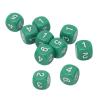 Math Cubes, Round Corner Safety Design Plastic Learning Cubes 20 Piece Green Set for Kids Teachers Homeschooling Board Games Classroom Learning view 3