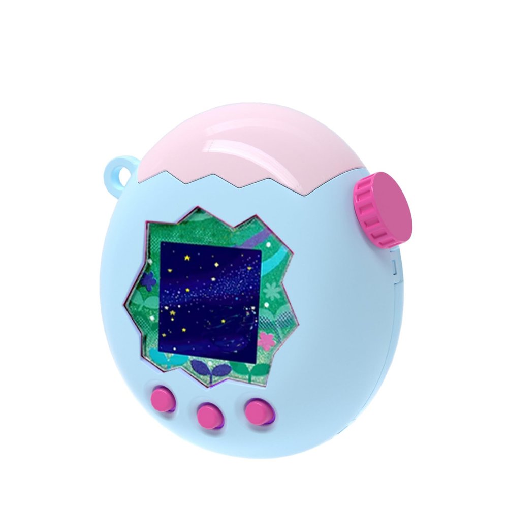 Hard Shell PC Protective Cover for Tamagotchi Paradise Virtual Pet Machine Anti-Scratch Shockproof Drop-Resistant Dust-Proof Waterproof Washable Case Sleeve (Light Pink+Light Blue)