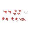 Rc Steering Cup Parts For Wltoys K969 P929 P939 K979 K989 K999 1/28 Metal Full Set Upgrade Shock Absorber Steering Cup Rc Car Parts(Red) view 2