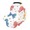xigua Cute Cartoon Bows Breathable Car Seat Covers for Babies Newborns, Multi-Purpose Baby Car Seat Covers & Breastfeeding Scarf, Newborn Essentials Baby Shower Gifts view 2