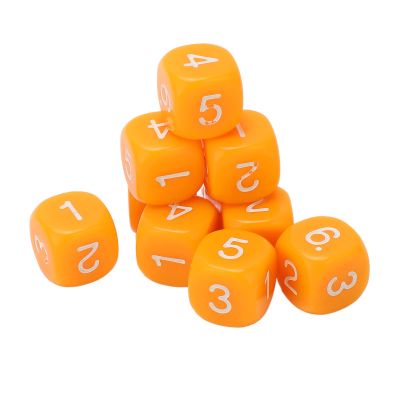 Math Cubes, Round Corner Safety Design Educational Manipulatives 20 Pieces Plastic Orange for Kids Teachers Homeschooling Math Lessons Board Games