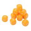 Math Cubes, Round Corner Safety Design Educational Manipulatives 20 Pieces Plastic Orange for Kids Teachers Homeschooling Math Lessons Board Games view 3