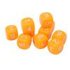Math Cubes, Round Corner Safety Design Educational Manipulatives 20 Pieces Plastic Orange for Kids Teachers Homeschooling Math Lessons Board Games view 4