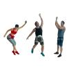 Guohetuk 3Pcs Rock Climbing Figures Climbers Men and Woman Hand Painted People Figure for Sand Railway Photography Decor, 1 64 Scale view 1