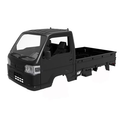 AQWBTYD Compatible with WPL D12 WL01 for LDRC LD1297 1/12 1/16 RC Car Upgrade Parts Spare Replacement Accessories Acty Truck Body Shell RC Car Part Accessories(Black)