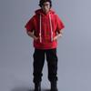 1/12 Scale Male Hooded Short Sleeved Sweatshirt for 6-inches Man Action Figure Body Doll, 1/6 Sporting Man Street Boys Action Figure Hooded Sweatshirt Clothing Costume (red) view 1
