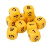 Math Manipulatives, Round Corner Safety Design Counting Cubes 20 Pieces Yellow Plastic for Kids Teachers Classroom Math Centers Number Games and Early Learning view 1