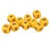 Math Manipulatives, Round Corner Safety Design Counting Cubes 20 Pieces Yellow Plastic for Kids Teachers Classroom Math Centers Number Games and Early Learning view 2