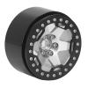 4Pcs 2.2 Inch Wheel Hubs Aluminum Alloy Wheel Hubs for 1/10 Remote Control RC Rock Crawler Car (Silver) view 4