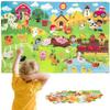 QCdeSoulBLV Felt Board Story Sets 41x30 Inch, Farm Animals Felt Board for Toddlers Early Learning Interactive Wall Activities view 1