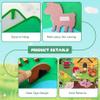QCdeSoulBLV Felt Board Story Sets 41x30 Inch, Farm Animals Felt Board for Toddlers Early Learning Interactive Wall Activities view 2