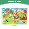 QCdeSoulBLV Felt Board Story Sets 41x30 Inch, Farm Animals Felt Board for Toddlers Early Learning Interactive Wall Activities view 3
