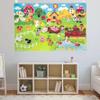 QCdeSoulBLV Felt Board Story Sets 41x30 Inch, Farm Animals Felt Board for Toddlers Early Learning Interactive Wall Activities view 4