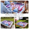 Binood American Heart-Shaped Mahjong Set 160 Premium Acrylic Tiles, 4-Layer Heart Design, 4 All-in-One Racks & Pushers, 100 Chips, 3 Golden Dice, Vintage Leather Travel Case view 4
