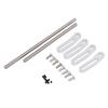 Alomejor Bumper, Alloy Adjustable Modular Bumper Set for LCG 1/10 RC Crawler Chassis with Durable Metal Construction and Enhanced Protection for Offroad Remote Control Cars (Silver) view 4