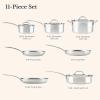 Anolon EverLast Clad Stainless Steel Pots and Pans Set, 11-Piece view 2