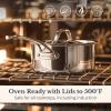 Anolon EverLast Clad Stainless Steel Pots and Pans Set, 11-Piece view 4