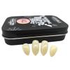 Gothika Professional Custom Werewolf Fangs - 4-Piece Theatrical FX Prosthetics Set (Vita Shade A1) - Complete Kit with Fitting Material, Mixing Spoon, Nail File, Instructions & Metal Tin view 4