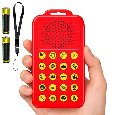 20 Hilarious Sounds - Sound Effects Machine,Fart Noise Marker - Novelty Gag Gift for Boys and Girls Prank Gifts,3-Level Volume Control,For Kids Ages 3-14 Years Old (Red,2 AAA Batteries INCLUDED)