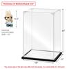 Instnovny Acrylic Display Case, 13.811.823.8 Inch Clear Acrylic Display Box with Black Frame, Assemble Collectibles Display Case for Trophy, Action Figures, Dolls & Building Toys view 2