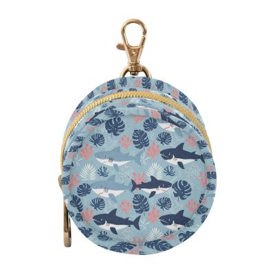 Underwater Sharks Leaves Blue Pattern Pacifier Holder Pacifier Case Portable Baby Paci Storage Holders Box with Clip for Diaper Bags Baby Carriage Stroller