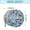 Underwater Sharks Leaves Blue Pattern Pacifier Holder Pacifier Case Portable Baby Paci Storage Holders Box with Clip for Diaper Bags Baby Carriage Stroller view 3