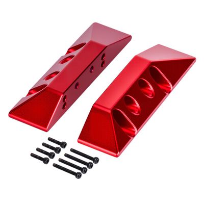 1Pair Aluminum Side Pedal Foot Pedals for 1/32 RC Crawler Redcat Ascent-32 Replace Upgrade Parts Accessories (Red)