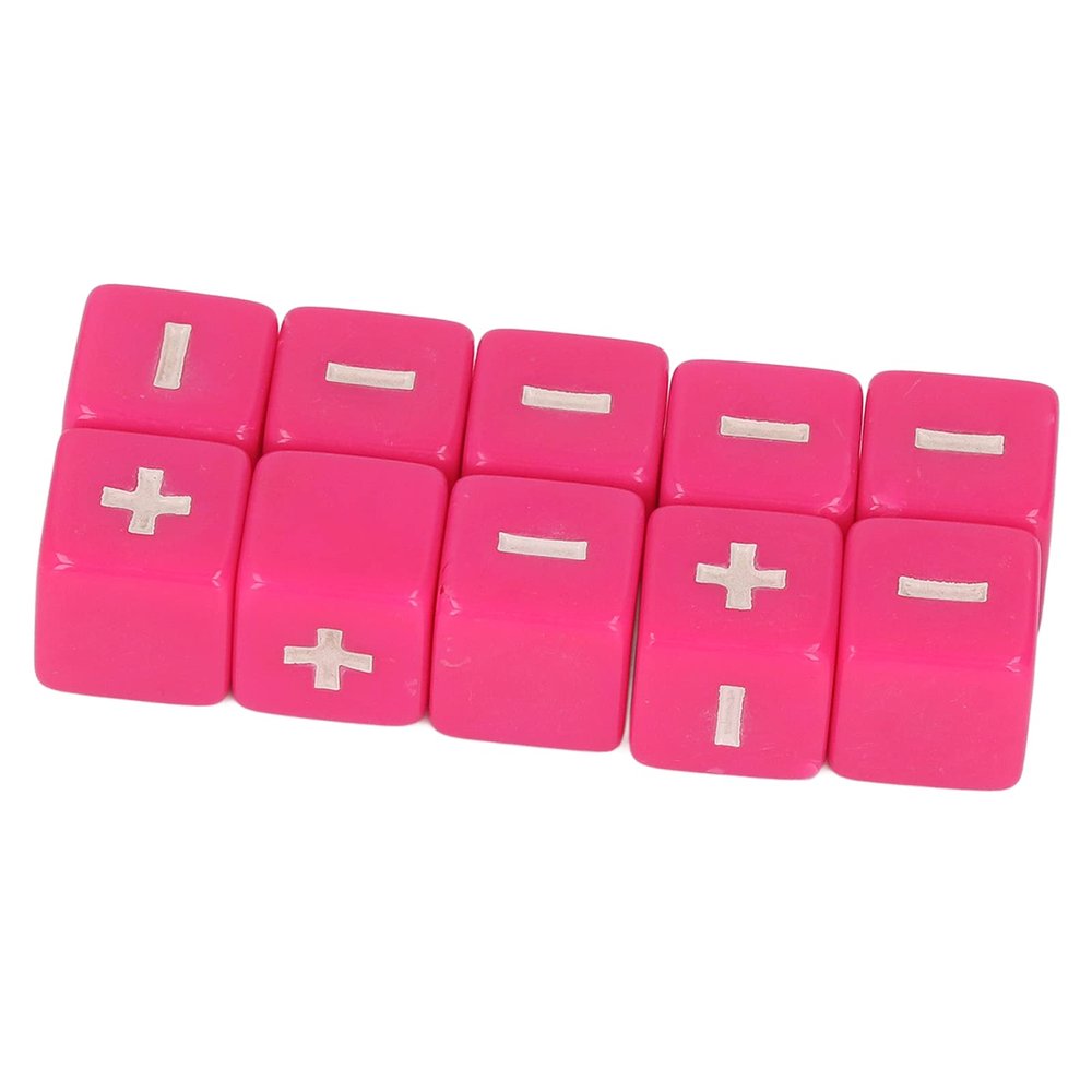 Math Cubes, Addition Subtraction Practice for Kids, Math Manipulatives 20 Pieces 16mm Pink for Children Early Learning Classroom Homeschool Math Lessons