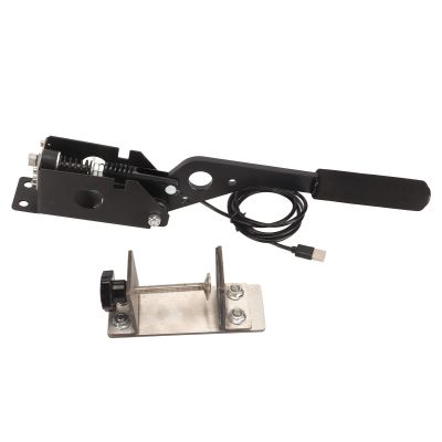 RiToEasysports Racing Handbrake, Comfortable Handle Grip Sim Racing Brake 64 Bit USB with Cable Clamp for PC Sim Racing Enthusiasts iRacing Assetto