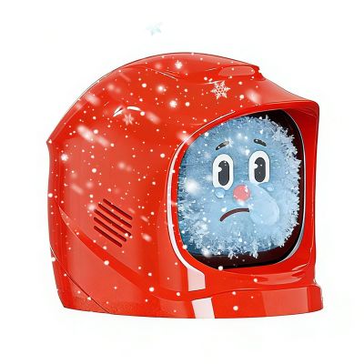 LookFoU Funny Car Emotional Expression Robot Smart AI Dashboard Companion Electronic Pet Auto Interior Ornament with 52 Cute Animated Expressions & Charging Dock, Quick Release, (red)