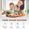 12.2" Silicone Spatula Spoon with Wood Handle - Multi-Purpose Kitchen Utensil for Mixing, Scraping, Folding & Serving, Heat-Resistant Cooking Spoon for Non-Stick Pans, Salad, Baking (White 2) view 4