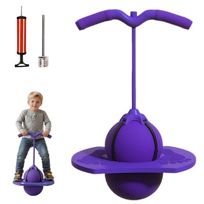 LivialyCity Pogo with Handle and Pump Bounce Jump Trick Board for (Purple)